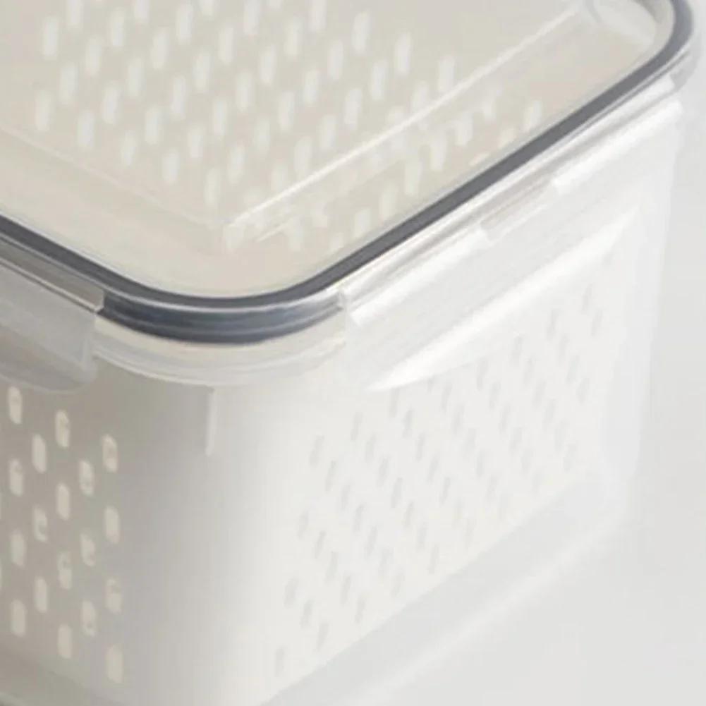 Estendi la Freschezza Contenitore Frutta Ermetico Contenitore Mantenimento Freschezza Coperchio Facile da Aprire e Chiudere Materiale PP per Alimenti