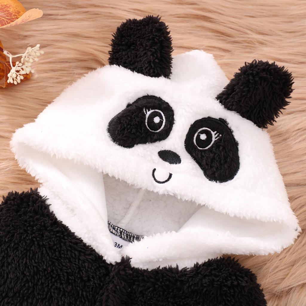 Infant Clothing Toddler Long Sleeved Autumn Winter Jumpsuits Baby Crawling Suit Cartoon Panda Onesie