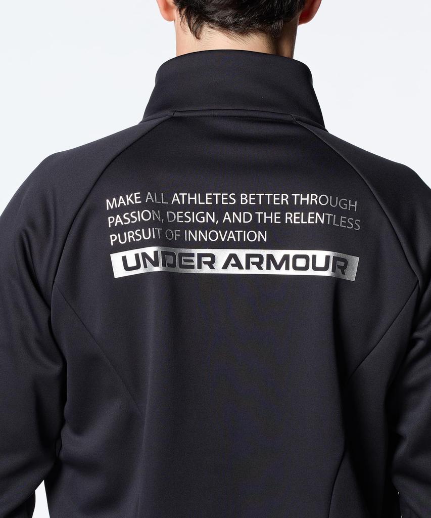 UA Winter Knit 3Layer Jacket Black Metallic Silver LG [Under Armour]