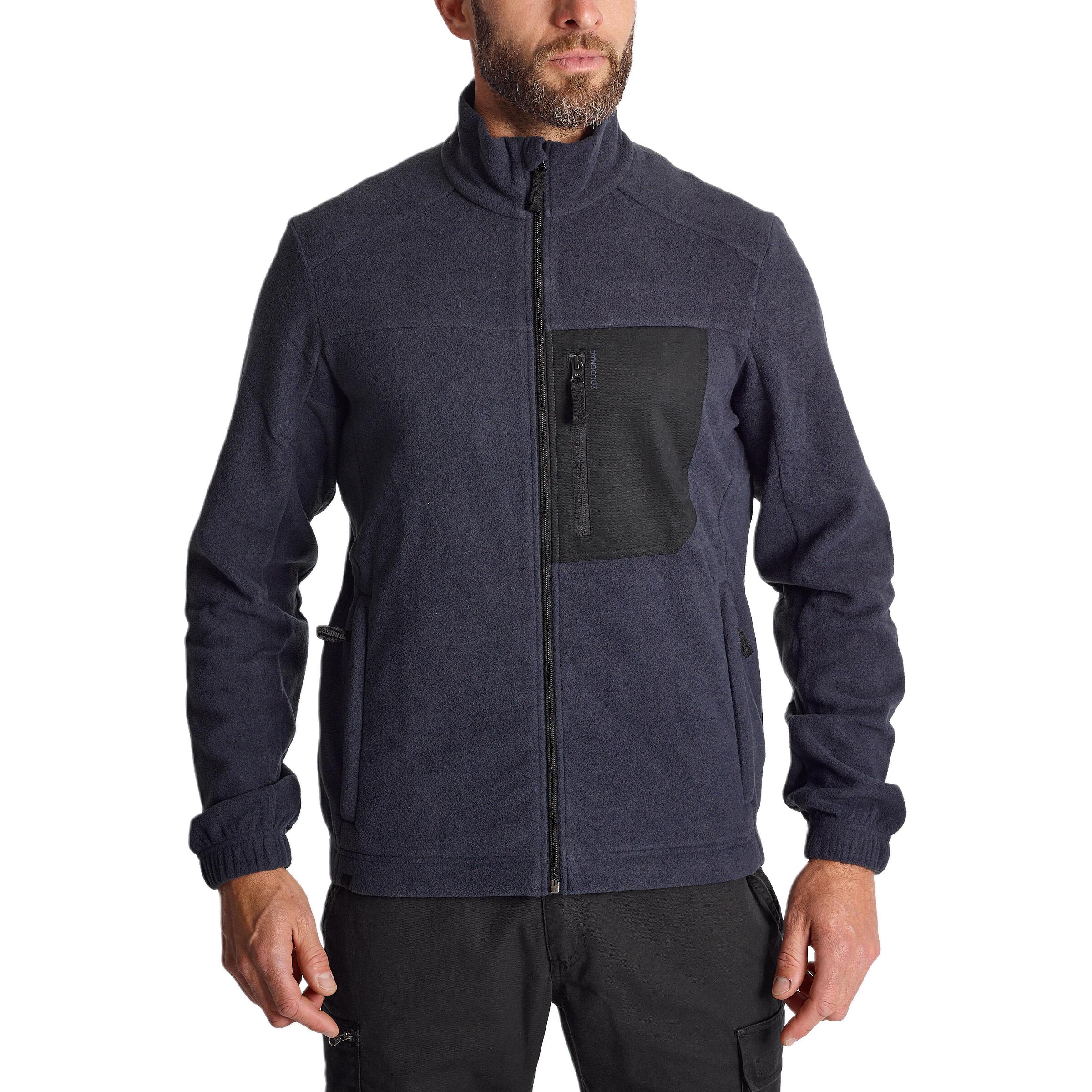 

DECATHLON SOLOGNAC Wilderness Adventure 500 Series Флис Утепленная Удобная Мягкая Теплая Куртка Карго Мужская Темно-синяя/Черная 2XL