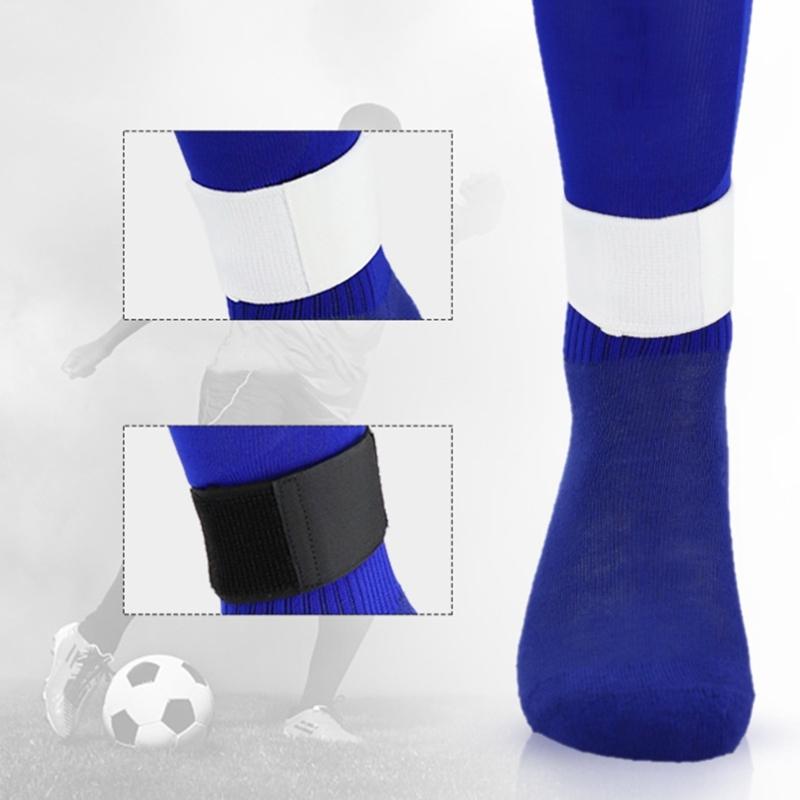 Antislip Sports Football Legging Shin Fixed Strap, Football Ankle Guard for Running & Cycling, Soccer Shin Guard Strap