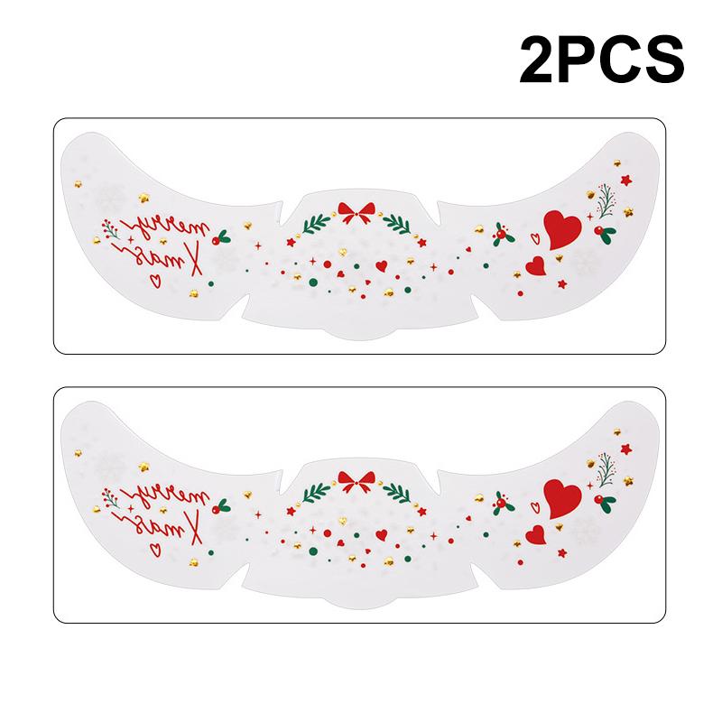 

Різдвяні наклейки для обличчя «Феєричний пил», тимчасові металеві татуювання, блискуча прикраса для макіяжу