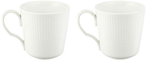 [Officially Imported] Royal Copenhagen White Fluted Pair Mug, Small, 280ml, Wedding Gift, Product Number 1017377