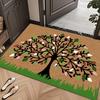 American Style Non-slip Coconut Palm Entry Mat - Dirt Wiping Mud Scraper for Doors