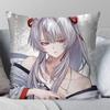 Hiyuki Anime Wwuthering Waves Pillow Case Fashion Square Pillowcase Bedroom Sofa Room Ins Decoration Leisure