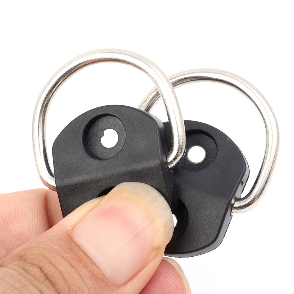 4PCS Universal D-Type Trunk Mesh Sack Multi-Functional Hook and Loop Trunk Luggage Floor Net Fixing Kit Car Accessories