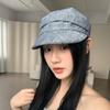 New Retro Linen Equestrian Hat Women's Spring and Summer Face Small Literary Painter Hat Sunshade Cap Tide