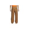 Nike Solid Color Logo Button Pocket Casual Pants Men Bottoms Brown FD0402-270