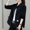 Women S Casual Loose Solid Color Long Sleeve Polo Collar Jacket Shirt