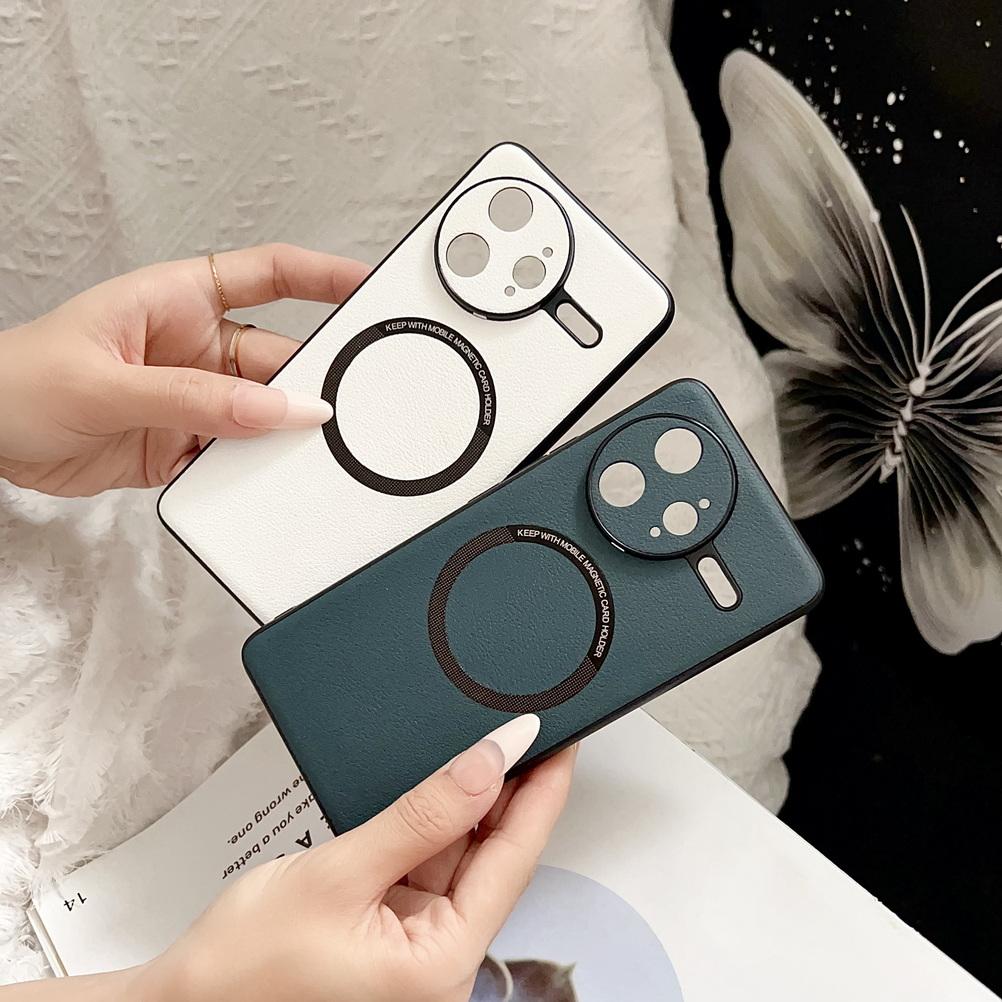Magsafe Magnetic Wireless Charging Case For POCO F7 Ultra F7 Pro X7 Pro poco F6 Pro X6 Pro M6 F5 Pro C75 C65 Plain Leather Cover