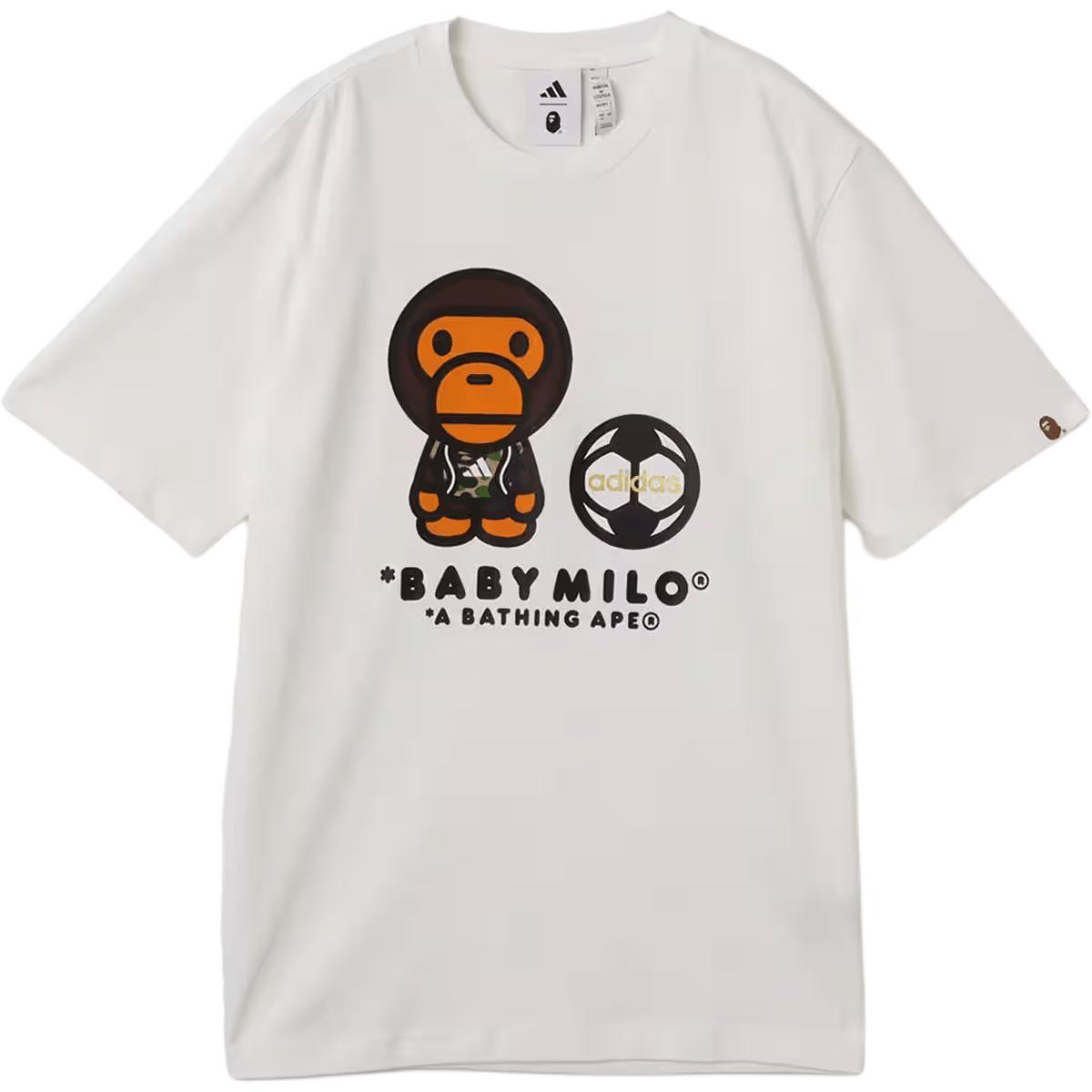 adidas x BAPE Short-Sleeve Milo T-shirt White Men s JZ7392 XL