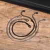 Dünne Herren Schlangen Gliederkette Armbänder, Punk Verdrehte Edelstahl Glänzende Kette Armband, Klassische Verstellbare Schmuckstücke