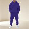 Men's Pullover Hoodie Sweatshirt Athletic Set for Training and Casual Wear