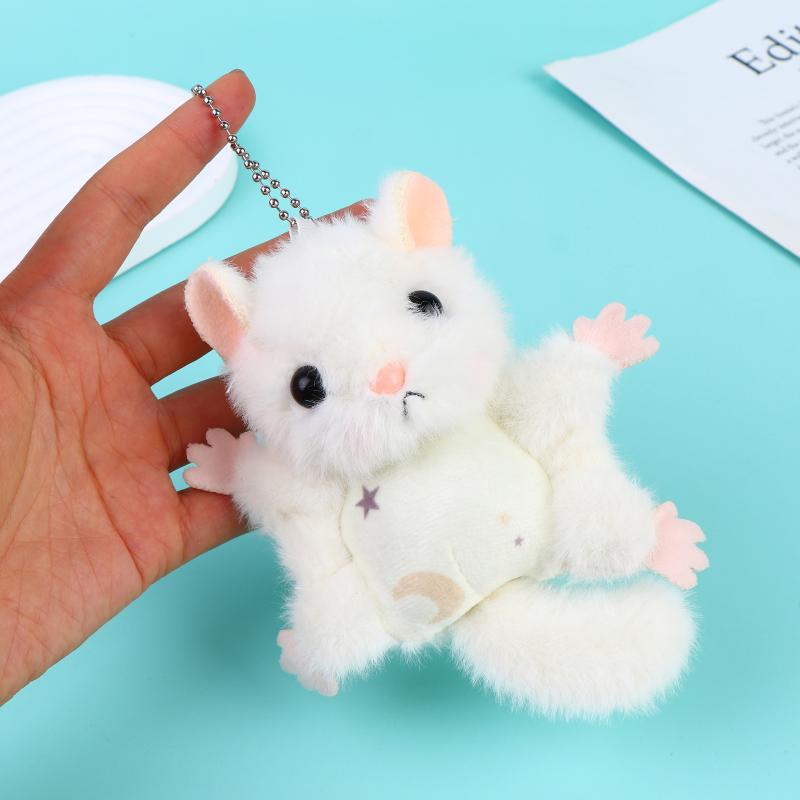 Ciondolo Animale Cartone Animato Piccolo Topo Volante Bambola Morbida Imbottita Scoiattolo Saccofilo Portachiavi Decorazione Borsa Regalo