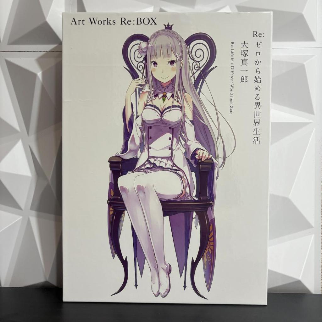 [USED] Re:Zero Shinichiro Otsuka Art Works Re:BOX 1 & 2 Set with Novel and Art Book