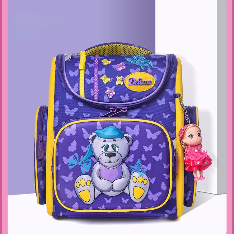 Детские школьные ранцы Мужские и женские рюкзаки для снижения нагрузки для учащихся — фото 8