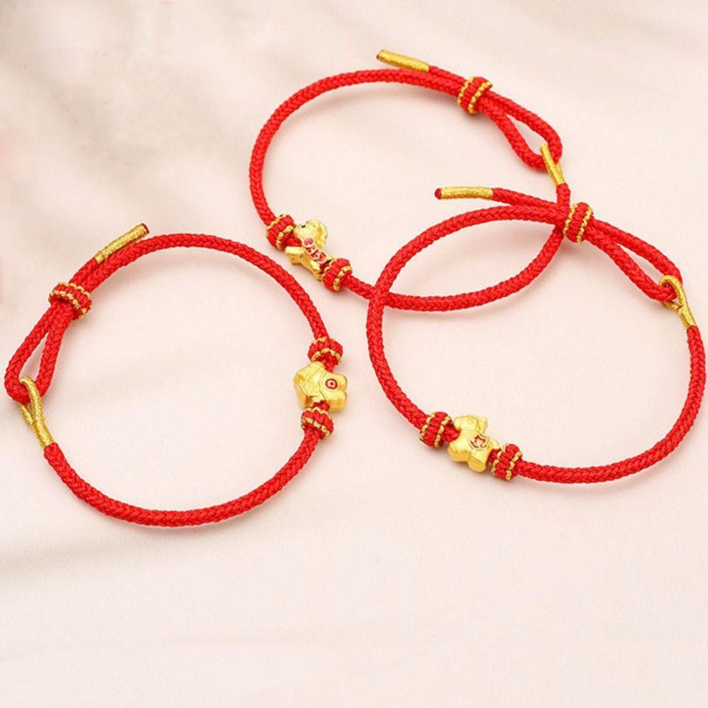 Wristband Horse Bead Bracelet Blessing Lucky Pony Fortune Bracelet Spring Festival