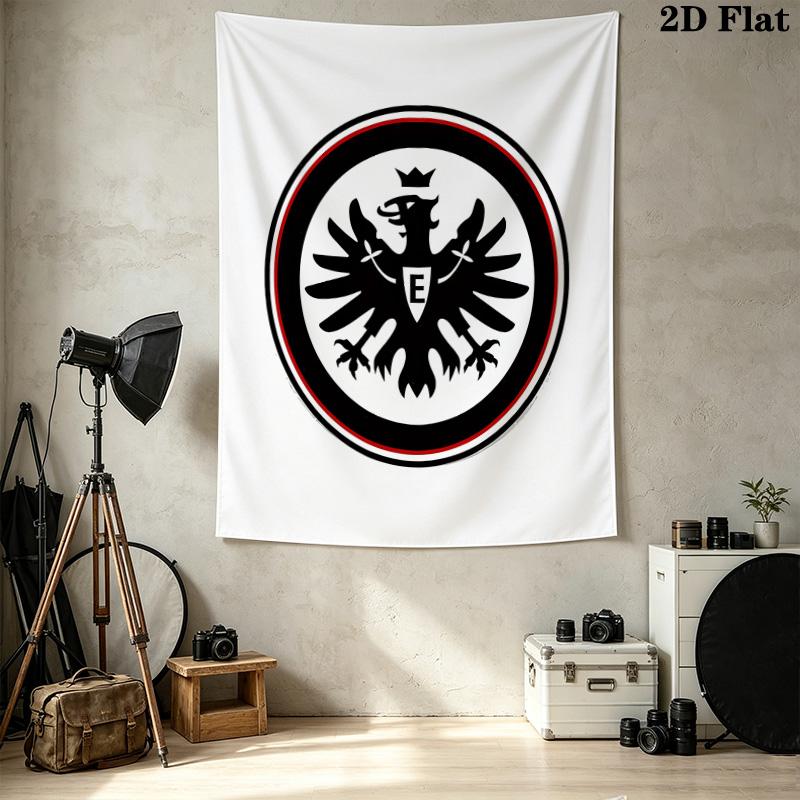 Frankfurt Fußball Wandteppich Ästhetischer Wandbehang Bedruckter Stoffdecke Dekorative Wandteppiche Für Schlafzimmer Wohnzimmer Heimdekoration