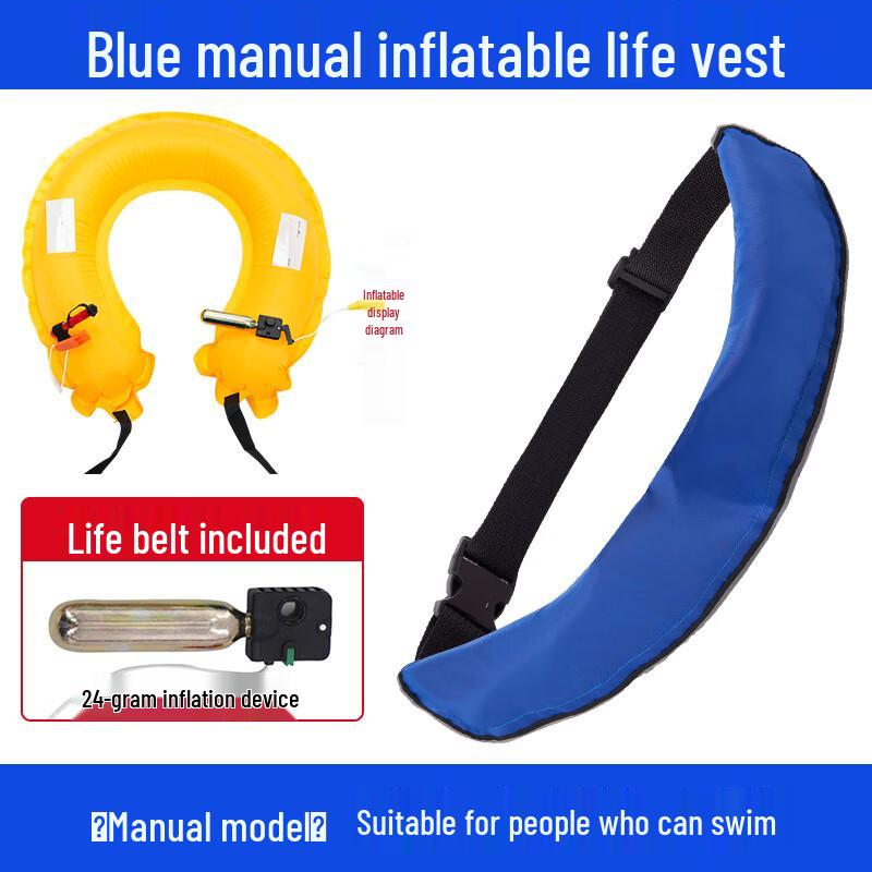 Portable Manual Inflatable Life Belt