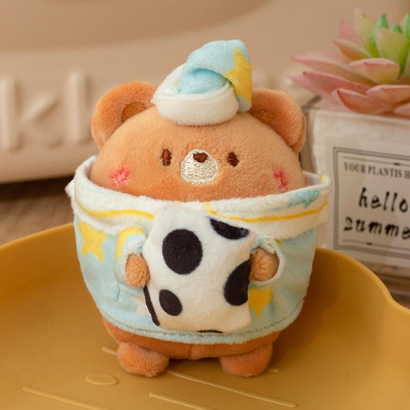 Bear Cute Rabbit  Pig Fox Koala Pajamas Sleeping Design Plush Pendant Toy