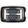 Domo Grille-pains 2 fentes 900w noir - do959t