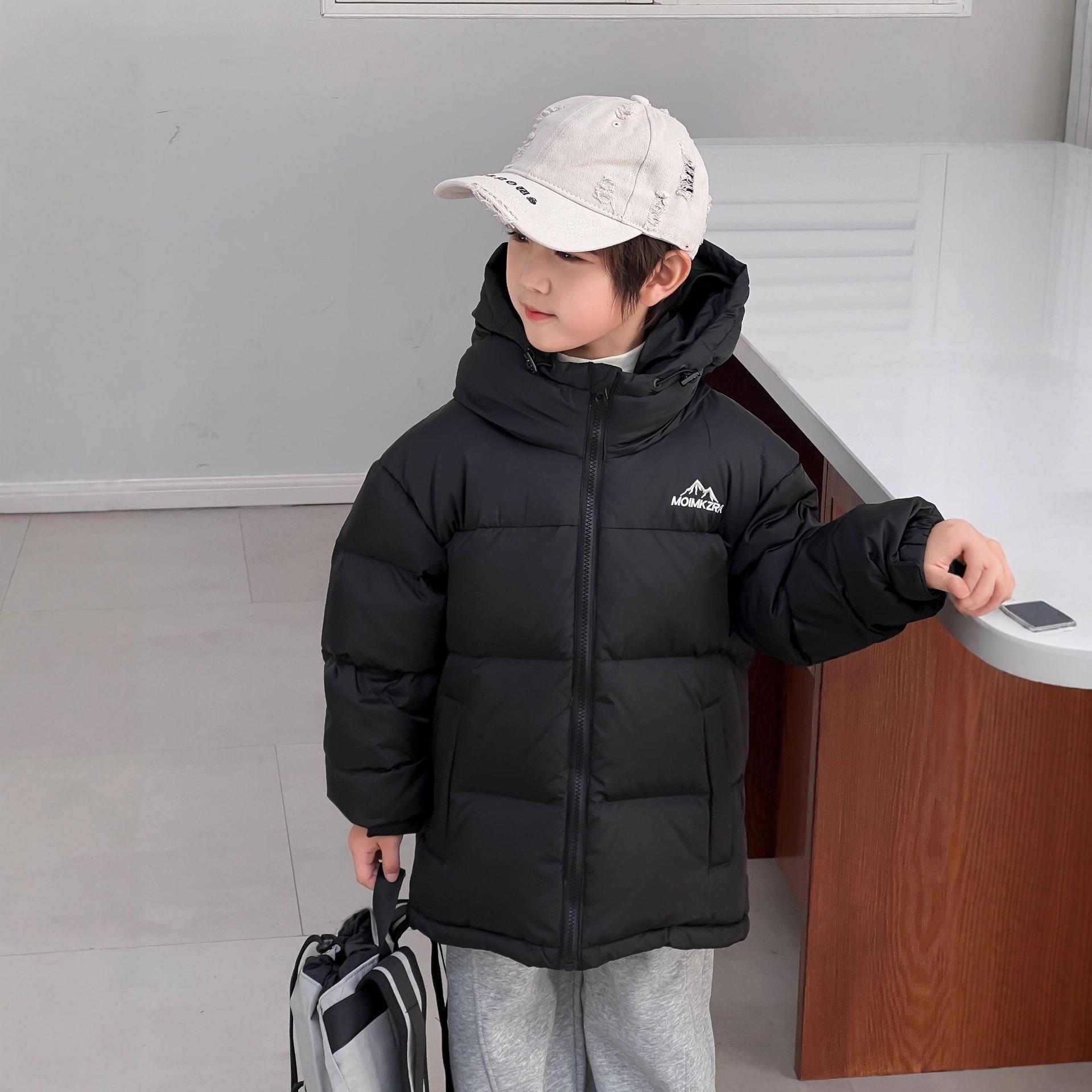 

Girls Winter Camouflage Down Jacket - 2025 Short Style School Uniform, 90% White Duck Down 170 cm чёрный