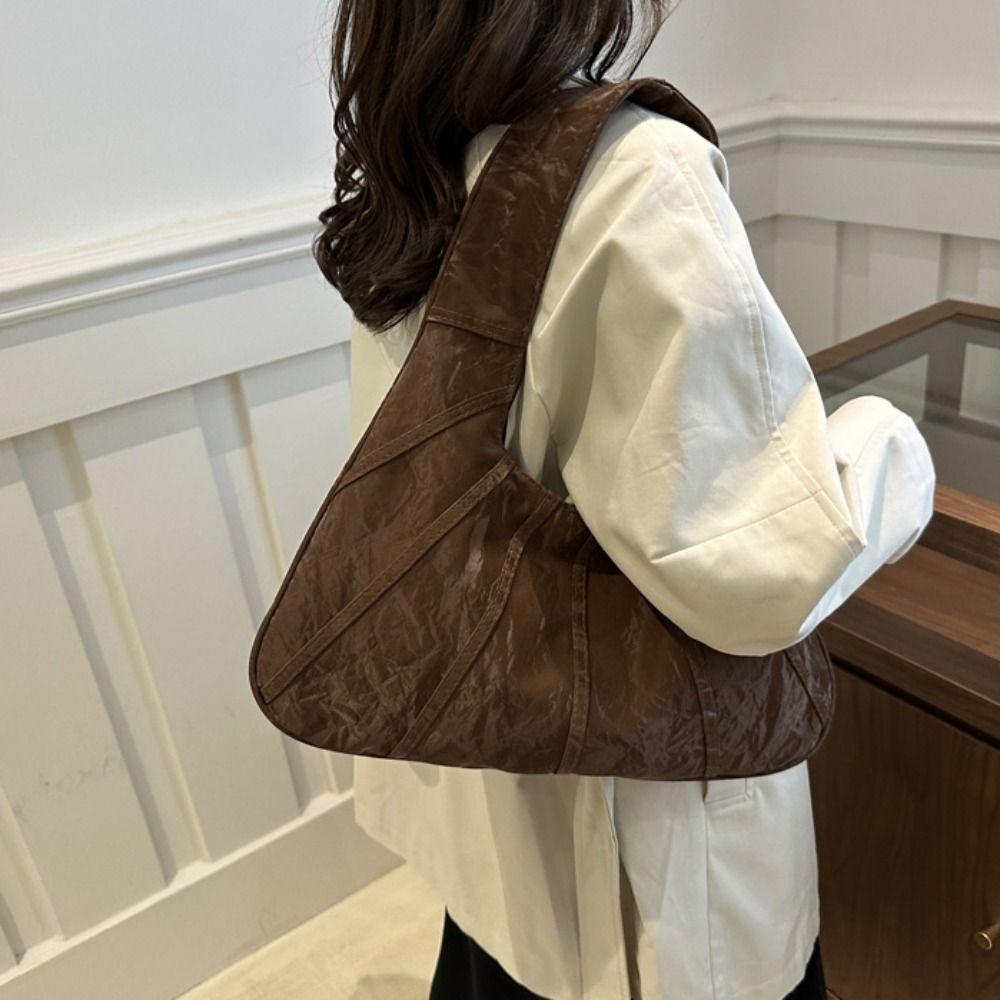 Handbag Underarm Bag Large Capacity Crescent Bag Fashion Vintage Hobo Bag  Students