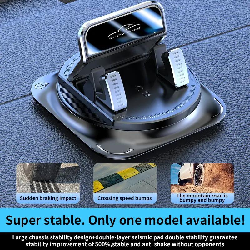 Product Title: Mech Style Car Mount – Upgraded Chassis Dashboard Phone Holder with One-Handed Operation and Stable Support