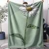 Daisy Cute Throw Soft Flannel AC Blanket Lightweight Summer Nap Throw Cozy  Blanket for Sofa Bed Travel Home