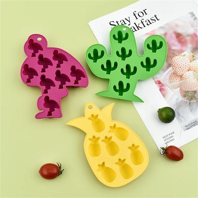 Stampo Ghiaccio Silicone Cactus Ananas Vassoio Ghiaccio Frutta Fabbricatore Ghiaccio Atossico Durevole Bar Pub Vino Fabbricatore Blocchi di Ghiaccio Gadget Cucina