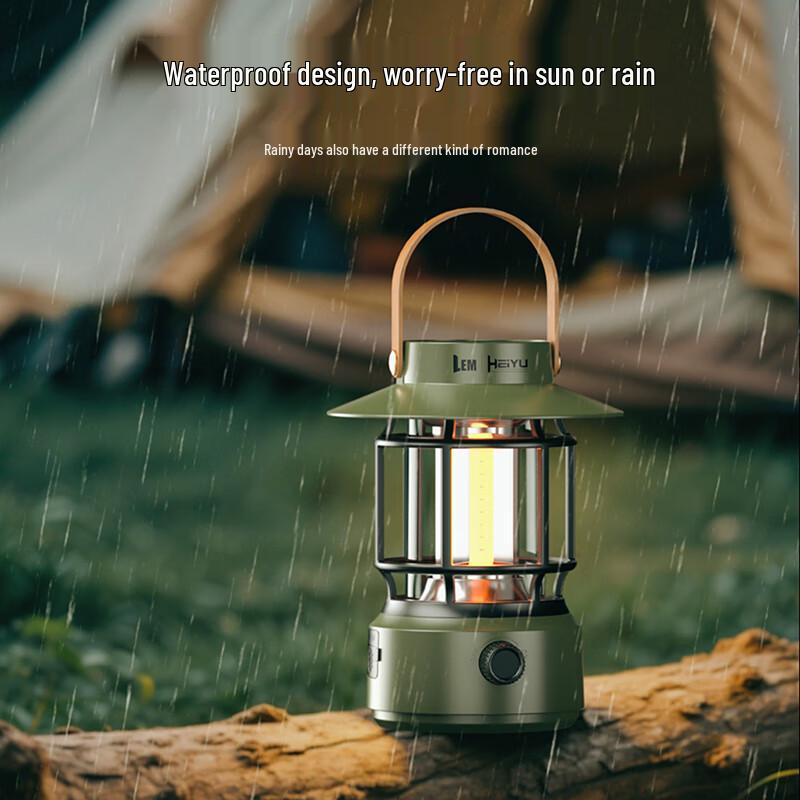 LEM Solar Rechargeable Outdoor Camping Lantern