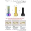 RISK 4PCS M6x16 M6x18 M6x20mm Titanium Bicycle Disc Brake Clamp Caliper Bolts MTB Mountain Road Bike Fixed Screws M6*16/18/20mm