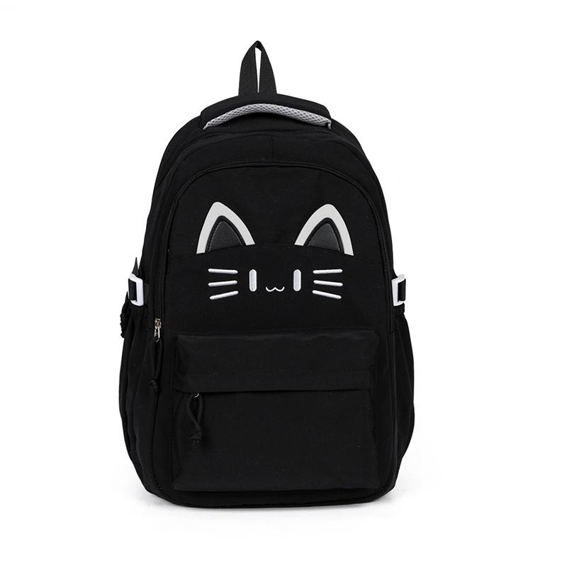 Zaino scolastico carino moda cartone animato gatto studente zaino scolastico borsa da esterno grande capacità zaino stile college borsa casual zaino