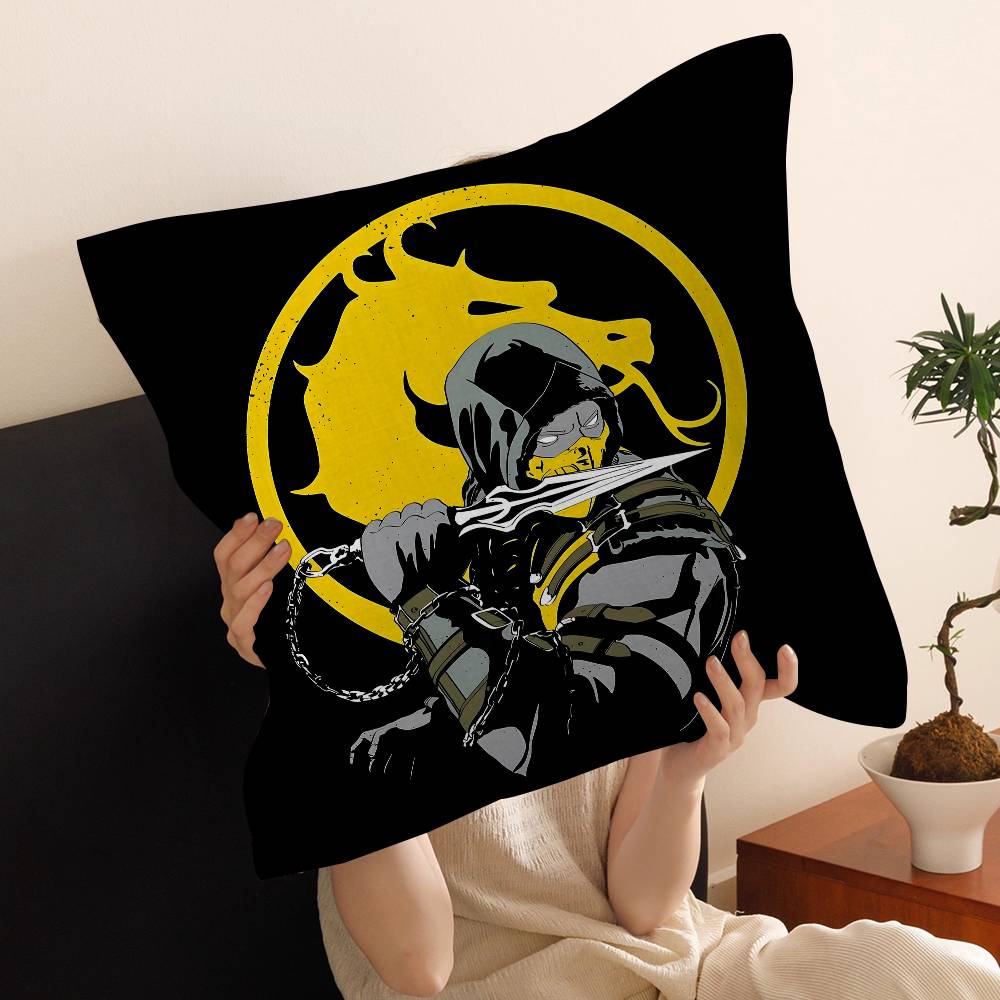 MMortal Kombat Pillow Cover for Bedroom Room and Living Room Sofa Decorative Cushion Cover