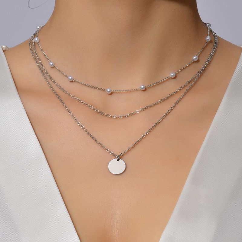 617 Low Price Multilayer Chain Choker Fashion Shiny Women's Jewelry Trendy Zircon Pendant Necklaces for Women Female Party Gift