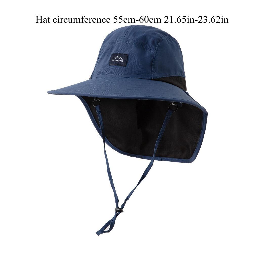 Cappello a Secchiello con Ampia Tesa Protezione UV Unisex con Cordino Antivento Regolabile per Campeggio all'Aperto Pesca Ciclismo Escursionismo Leggero Sole