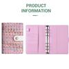 A6 Tweed Style Colorful Budget Planner, 6-Ring Binder with Zipper Pouch, Cash Envelope Ledger