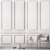 Elegant Self-Adhesive 1 Roll Decorative Strips Picture Frame Shape Flexible Peel and Stick Trim for Wall Floor Furniture Cabinet