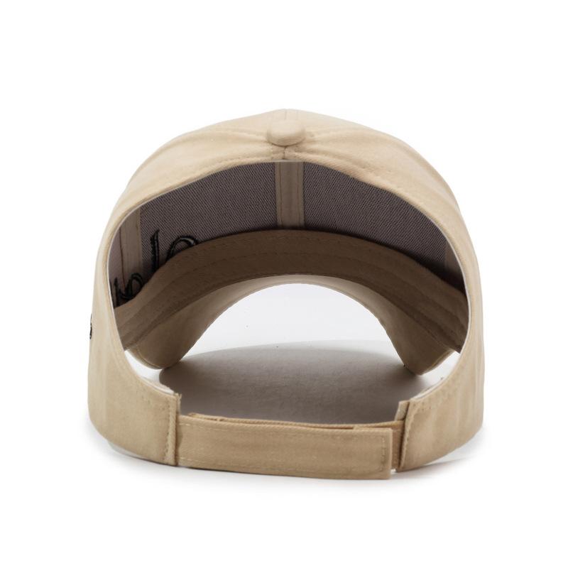 Fashionable Street Style Embroidered Letter Ponytail Hat Travel Sun Protection Face Slimming Versatile Accessory for Women