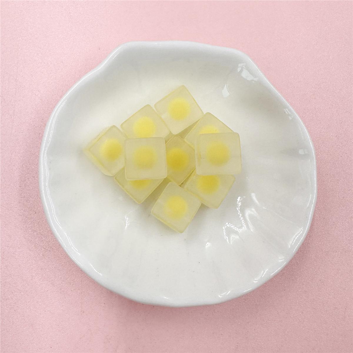 

DIY акриловые квадратные свободные бусины, материалы ручной работы, 10 мм, ювелирные аксессуары, матовый браслет-цепочка для мобильного телефона, 10 шт., модные бусины жёлтый