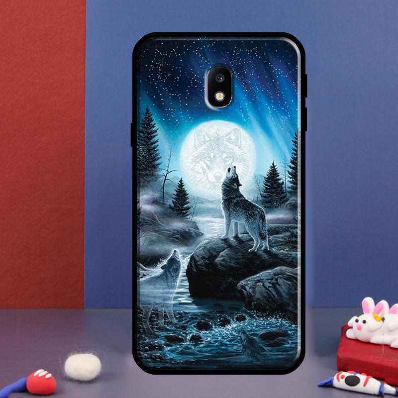 Custodia carina Galaxys Wolf per Samsung J4 J6 Plus J8 A6 A7 A8 A9 2018 J7 J5 J3 2017 A3 A5 J1 2016 Copri Telefono