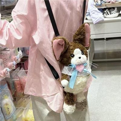 Laufende deutsche lockige Katze Puppe Katze Puppe Rucksack für Mädchen Kissen Puppe Plüschtier Geburtstagsgeschenk