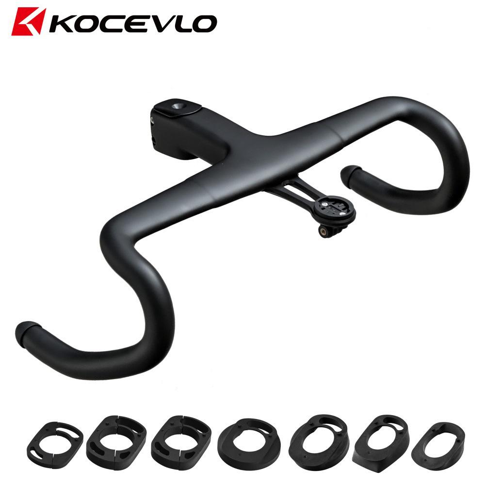 KOCEVLO K05 Full Carbon Gravel One-Piece Integrated Drop Bar with Internal Routing and Spacers