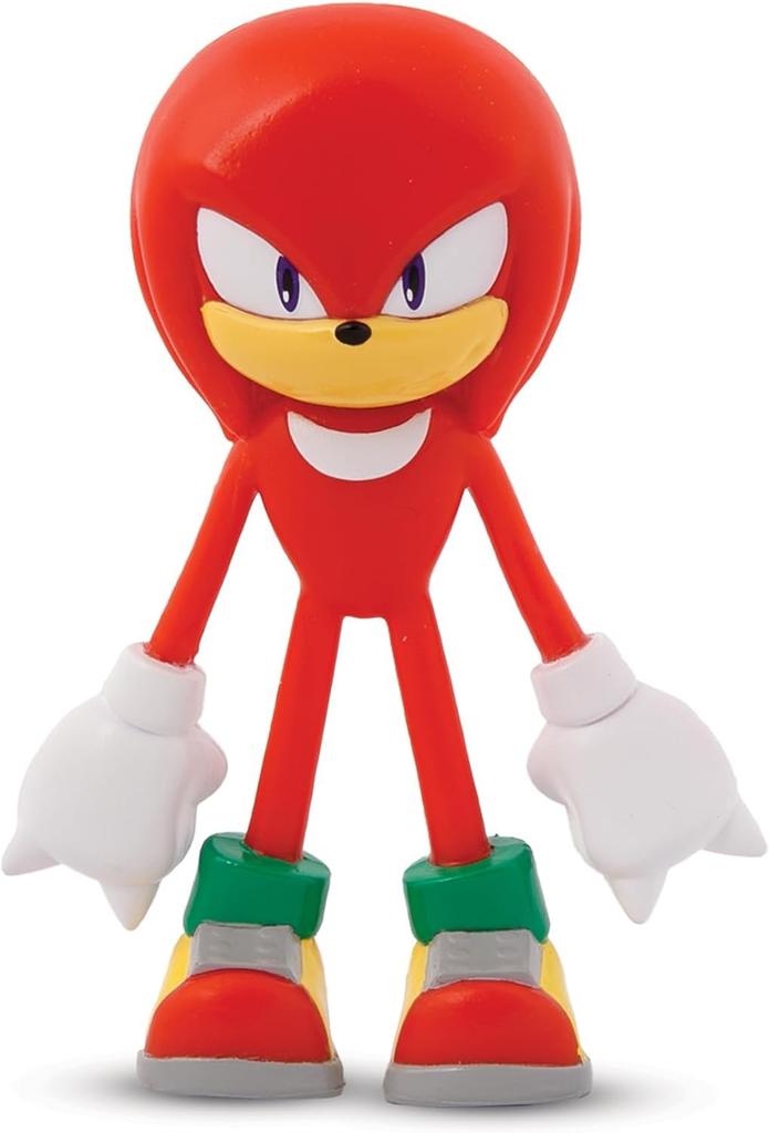 Sonic the Hedgehog Knuckles Figure Poseable Bendable Action Figure for Kids Collectors Bend-Ems - & &