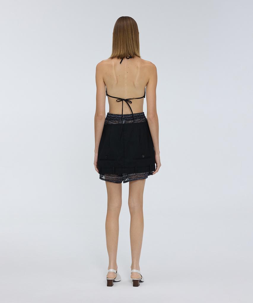 Meuameu Tuck Mini Skirt