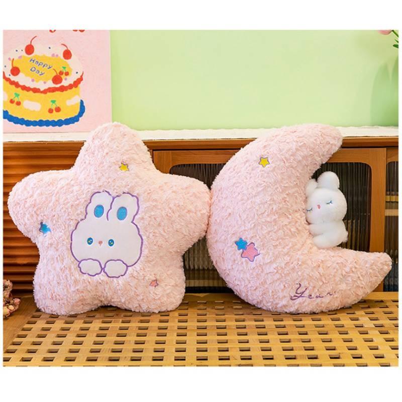 Stars And Moon Plush Toy Cartoon Stuffed Doll Room Sofa Decoration Kids Gift
