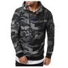 Men S Casual Camouflage Long Sleeve Hooded Pullover Sweatshirt