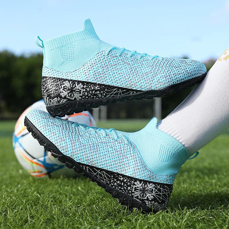 Football Shoes   FANQISON  Men's High-top Socks Football Shoes, Youth Sports Shoes Football Training Shoes Children Football Boots