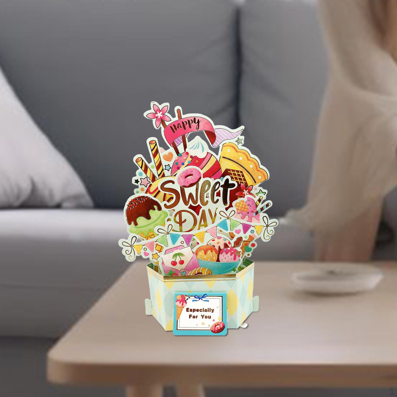 

Открытка ко Дню матери 3D-бумажный букет Спасибо, думаю о поздравлении Валентина Style C