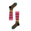 Striped Knee Highs Socks Striped Calf Socks for Halloween Party Warm